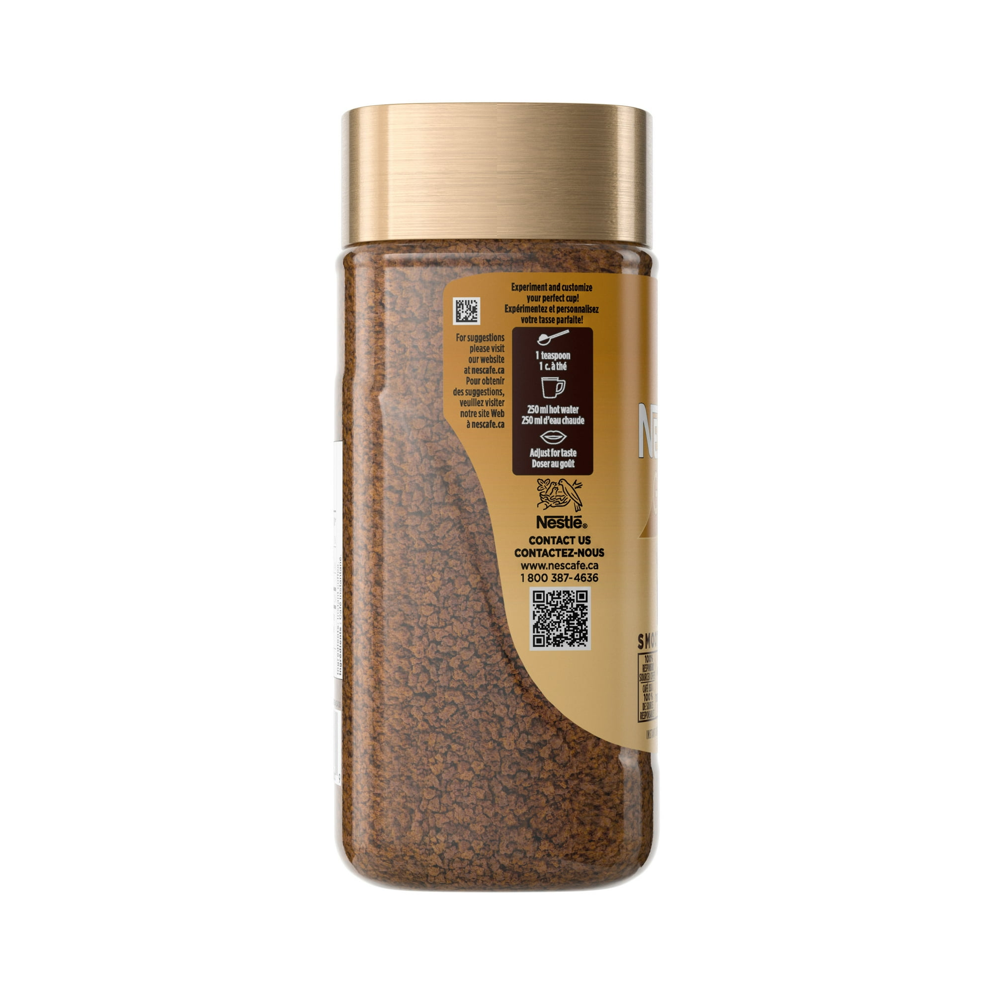 Nescafe GOLD Smooth Premium Instant Coffee, Dual Roast Blend Of