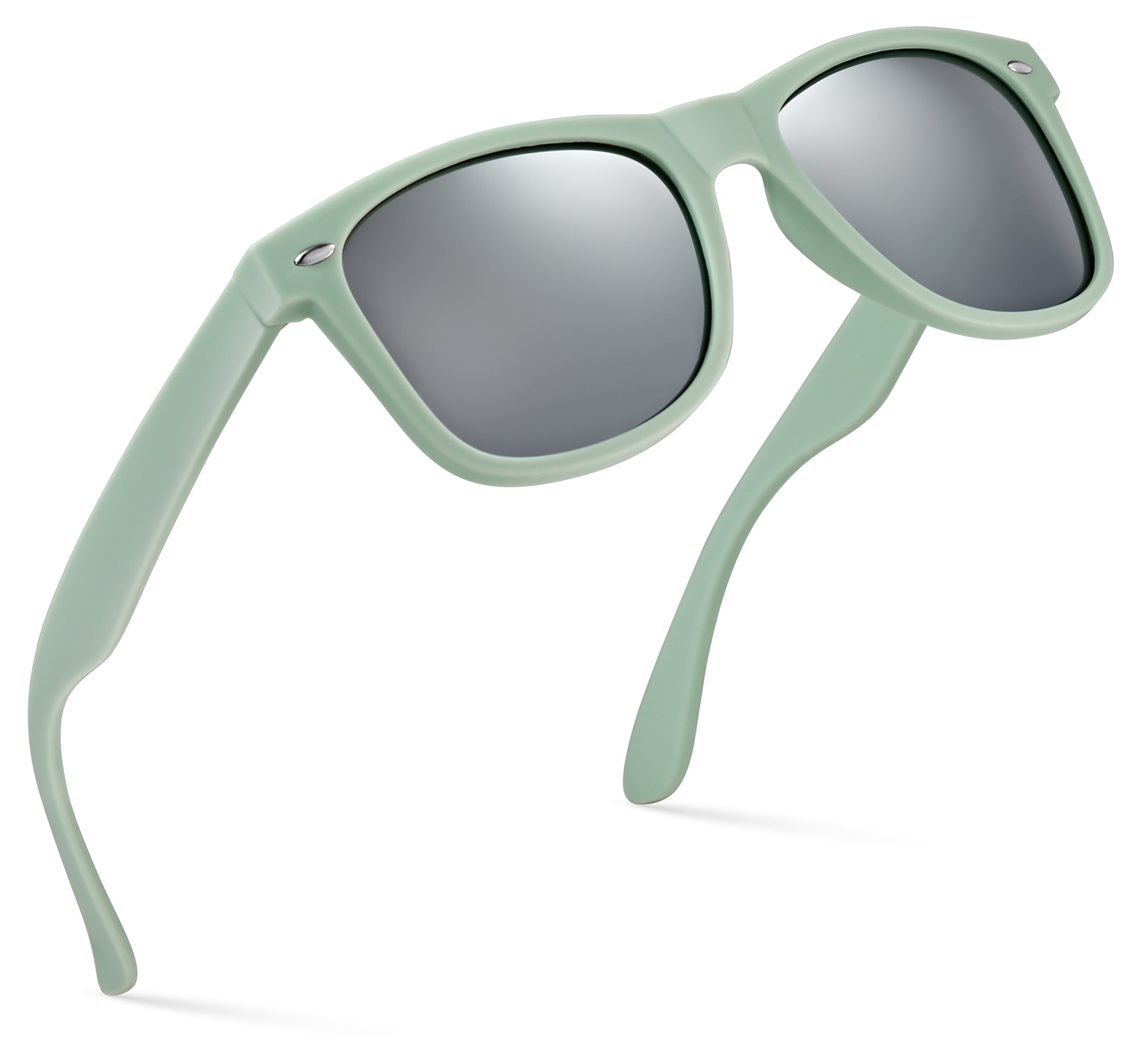 Matte Olive Gray | Silver Mirror