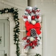 thumbnail image 4 of Guirnalda de escalera Guirnalda De Bolas De Bayas De Lazo Rojo Swag De Escalera De Navidad Para Adornos De Decoración De Puerta Magideal Guirnalda de escalera, 4 of 7