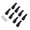 Black, variant on 8PCS Leathers Curtain Rod Holder,PU Leather Curtain Rod Bracket for Hanging Towel Decorative Leather Strap Wall Hook