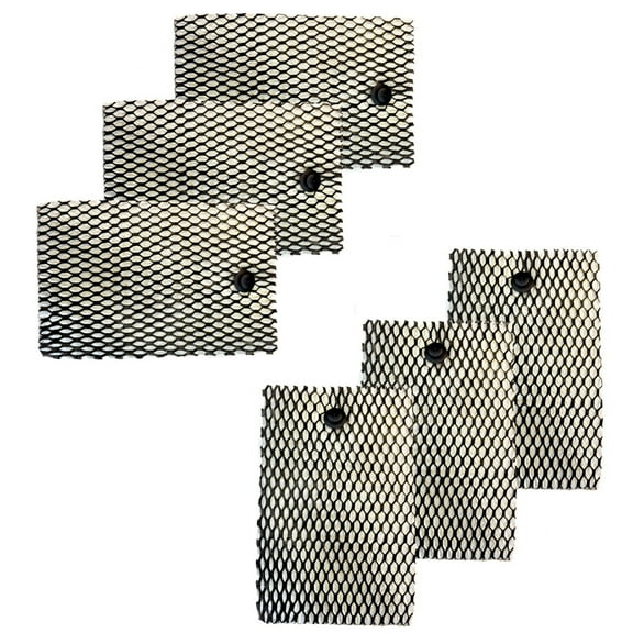 HQRP Filter 6-pack for Sunbeam 9000511, HWF100UC2, BWF100P, HWF100U6-3, H100-6-3, H100-6, HWF100UCS, H100-3-5 Humidifier