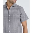 thumbnail image 5 of Real Essentials 3 Pack: Men's Regular-Fit Short Sleeve Woven Button Down Shirt with Pocket (Available in Big & Tall), 5 of 7
