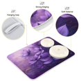 thumbnail image 4 of Kitchen Drying Mat 16x18In Drying Dish Mat Dish Drying Mats Kitchen Countertop Multi-Function Drain Drying Mat Kitchen Table Purple Flower Picture, 4 of 8