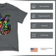 thumbnail image 4 of Tee Hunt My Schnauzer Colors My World T-Shirt Dean Russo Pet Dog Mom Men's Tee, Charcoal, Medium, 4 of 5