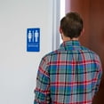 thumbnail image 7 of Unisex Restroom Sign, ADA-Compliant Bathroom Door Signs for Offices, Businesses, and Restaurants | Made in USA (3), 7 of 7