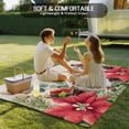 thumbnail image 4 of Christmas Poinsettia Outdoor Rug for Patio/Deck/Porch, Non-Slip Large Area Rug 5 x 7 Ft, Xmas Birds Berries Eucalyptus Botanical Indoor Outdoor Rugs Washable Area Rugs, Camping Rug Carpet Runner, 4 of 8