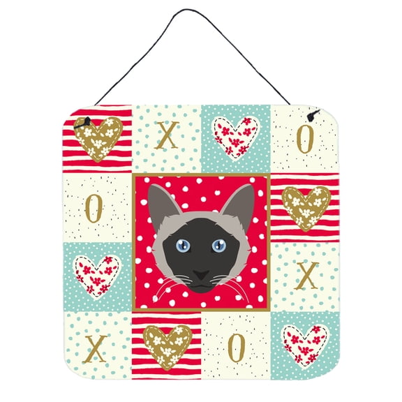 Balinese Cat Love Wall or Door Hanging Prints Red