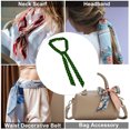thumbnail image 5 of Unique Bargains 1 Pc Scarf Headband Printed Pattern Neck Scarf for Women Blackish Green, 5 of 5