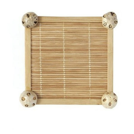 

Handmade Placemat Bamboo Table Mats Woven Coasters Vines Cup Matplace Mats Teacup Coasters Creatives Gift Large Five-eyed Fruit