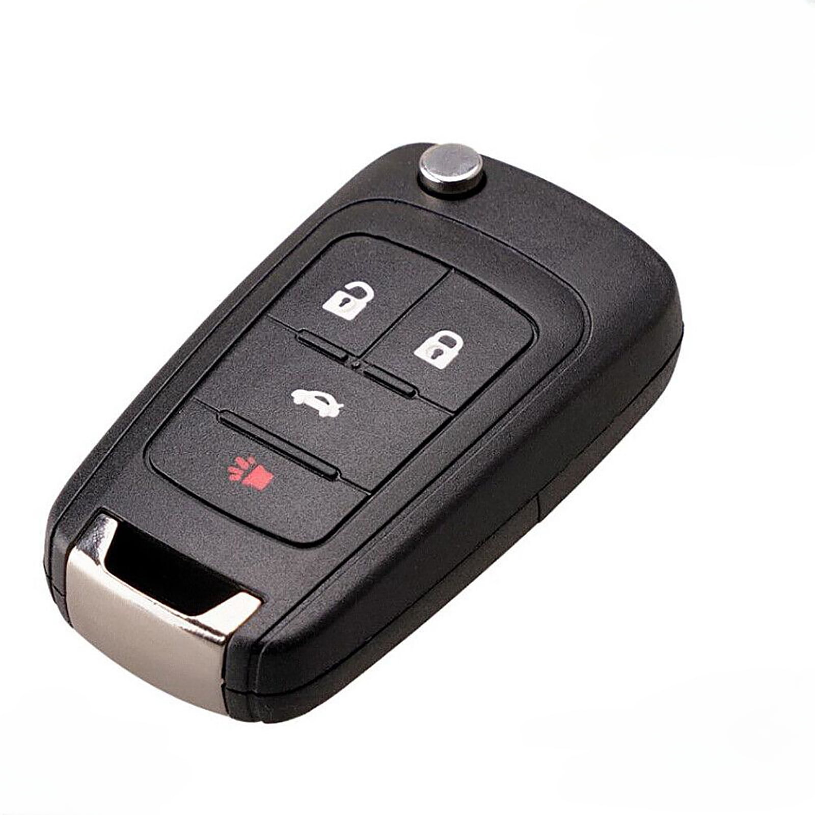 2Pcs Black Remote Key Fob with Built-in Chip Easy-to-Use Remote Control for Car Locking and Unlocking
