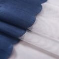 thumbnail image 4 of 2 Piece Elegant Faux Silk Dual Color Splicing Sheer Window Valance,Rod Pocket Curtain for Kitchen, Café, Dining, and Bathroom Decor, 4 of 5