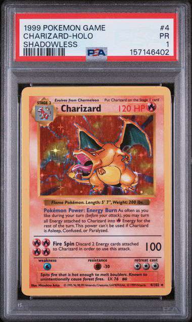 Pokemon Base Set Common Charizard #4
