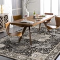 thumbnail image 2 of Washable 3x5 Area Rug - Soft Area Rugs for Living Room Stain Resistant Carpet Vintage Lightweight Rugs for Bedroom Kitchen entryway with Non Slip Backing Home Decor Small Mat 3X5 Black, 2 of 8