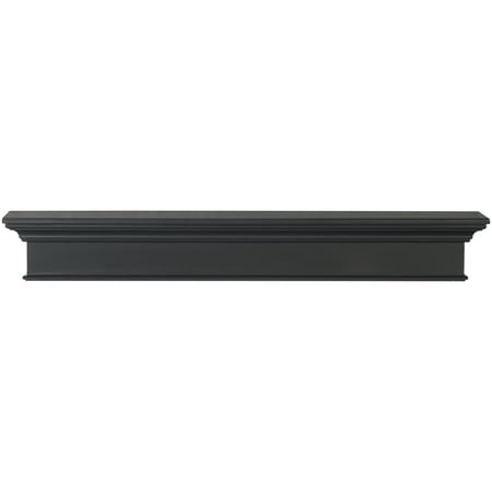 The Henry 72" Shelf or Mantel Shelf MDF Black Paint