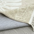 thumbnail image 4 of Bestier Rectangle Polyester Tassel Floral Print Area Rug in Beige, 2' x 3', 4 of 8