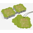 thumbnail image 5 of Inkdotpot Hang Tags Thank You From The New Wedding Favor Bracket Shape Gift Tags Real Rose Gold Foil Bonbonniere Tag Pack Of 100, 5 of 7