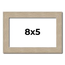 8x5 IN Frame Grey Solid Wood Picture Frame Width 1 Inches | Interior Frame Depth 0.5 Inches |