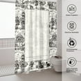 thumbnail image 4 of Designer Art Style Shower Curtain, Animal Pattern Shower Curtain, Bathroom Accessories Waterproof Shower Curtain 72"x72", 4 of 8