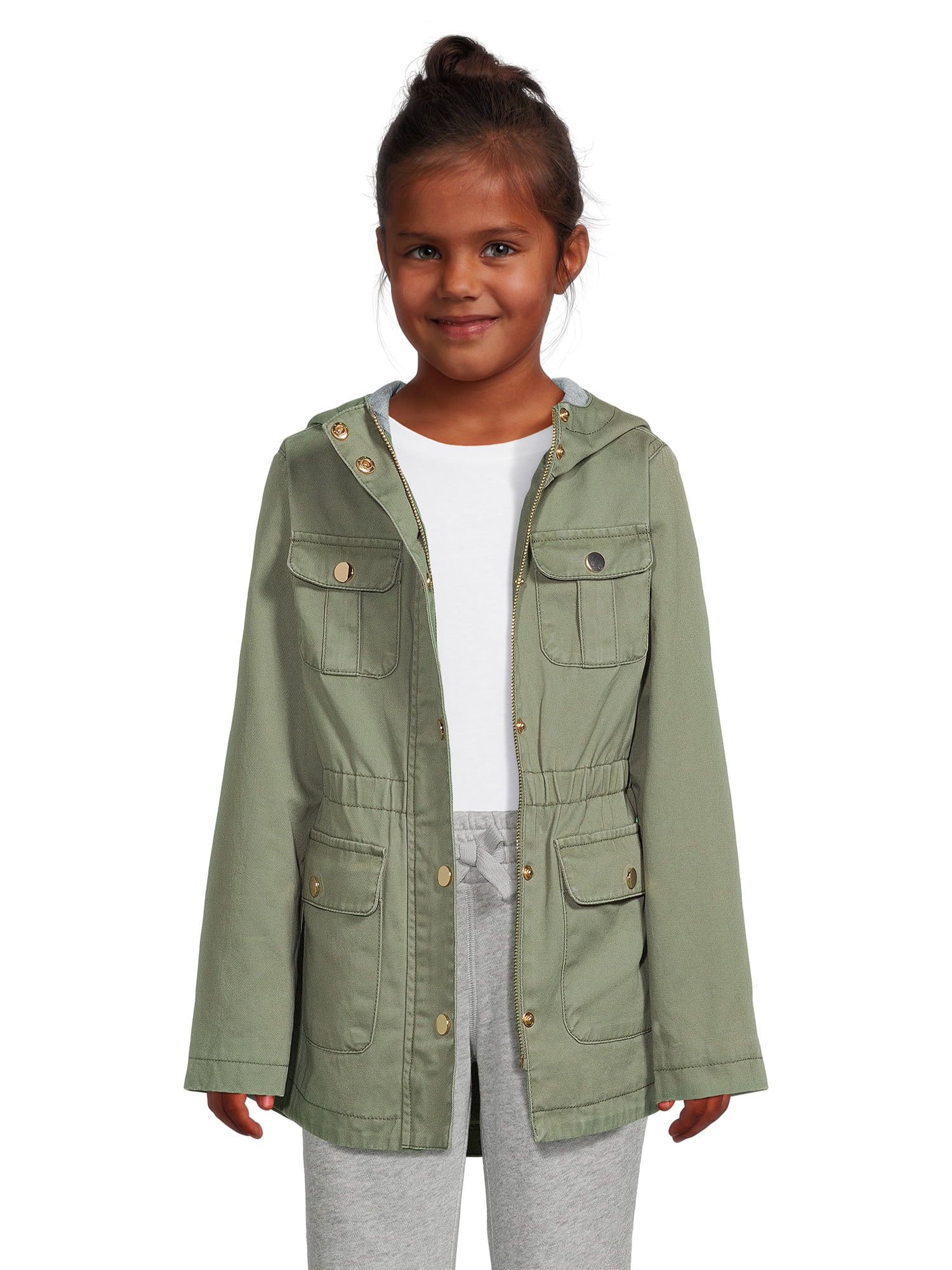 Girls top utility jacket