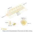 thumbnail image 3 of Uxcell Plastic Pick Up Cover Single Coil Cover Switch Tip 1 Volume and 2 Tone Knobs Beige for Guitar, 3 of 5