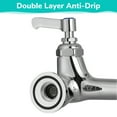 thumbnail image 5 of Aquaterior 44" Pull Down Commercial Kitchen Faucet Pre-Rinse Chromed w/ 12" Add-On Faucet Kit Fit for 2/3 Compartment Sink CUPC NSF CEC, 5 of 11