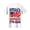 White, variant on Grblisyd Girls 4th of July 250 Years America Shirt American Flag Crew Neck Tee Independence Day Short Sleeve Shirt for Kids 1-13 Years