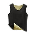 thumbnail image 2 of Ropa interior térmica para mujer, blusa de poliéster de color liso de terciopelo de doble cara, cálida, sin costuras, con cuello en V, talla grande, 2 of 3