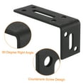 thumbnail image 4 of Unique Bargains Attaches d'Angle en L, 2 Pcs 80x30x40 mm - Code d'Angle Réglable à 90 Degrés en Acier Inoxydable pour la Réparation de Meubles (Noir), 4 of 7