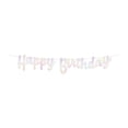 thumbnail image 1 of Banner Euro Novelty Happy Birthday Iridiscente 1.2 m Largo 1 pza, 1 of 1