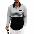 thumbnail image 4 of Mens Shirts, Men's Casual Loose Short Sleeve Golf Shirt Button Turndown Collar Comfortable Performance Top Casual Work Golf Shirts Black L, 4 of 8