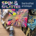 thumbnail image 6 of FolkArt Drizzle Glitter Pre-Mixed Fluid Pouring Acrylic Paint, Cosmic Sky, 9 fl oz, 6 of 11
