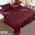 thumbnail image 2 of King Bed Sheet Set Piece Bedding Soft Brushed Microfiber Fabric Shrinkage & Fade Easy Care (), 2 of 7