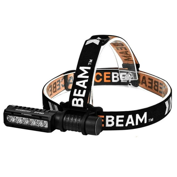 Acebeam PT40 Multipurpose Work Flashlight -6 x SAMSUNG LH351D LED CRI90, maximum output of 3,000 lumens