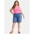 thumbnail image 4 of Terra & Sky Women's Plus Size Bermuda Short, 9" Inseam, Sizes 16W-24W, 4 of 5