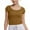 Khaki, variant on Big Kid Crop Tops For Girls Short Sleeve Shirt Girls Summer Tops Square Neck Slim Fit Basic Tee Toddler Fitted Shirt Size 6 for Clothes Big 4t Fall Long Sleeve 14-15 Years White