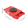 thumbnail image 2 of Heavy Duty Machine Dolly Skate Machinery Roller Mover Cargo Trolley 8 Ton Red, 2 of 7