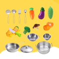 thumbnail image 1 of Mini juguetes de cocina, juguetes de cocina de simulación, utensilios de cocina, olla, sartén, verduras, de , comida, utensilios en miniat - 18pcs 18 piezas Hugo Juguetes de cocina para cocinar, 1 of 10