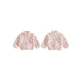 thumbnail image 2 of RUINIXCW Toddler Baby Girl Fleece Sweatshirt Infant Girls Fall Winter Warm Clothes Leopard Print Long Sleeve Half Zip Front Pocket Pullovers Tops, 2 of 10