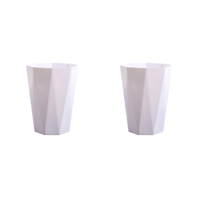 relayinert Versatile Trash Can For Bedroom - Neat Look All Home Decoration Matchable White S 2Set
