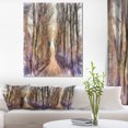 thumbnail image 1 of Trees and Road Nature Watercolor - Landscape Canvas Wall Art, 1 of 4