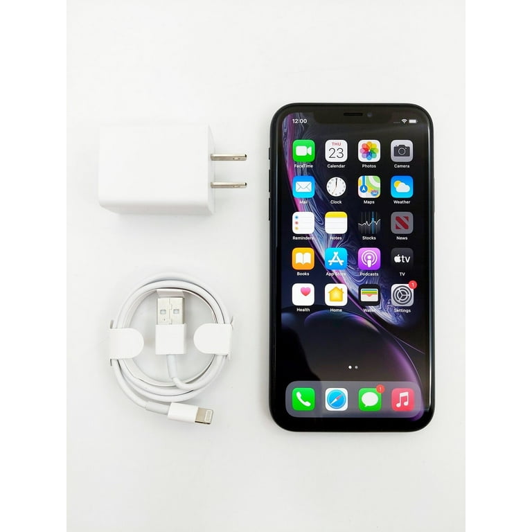 Apple iPhone XR, 64GB, Black - Fully Unlocked (Renewed) - Walmart.com