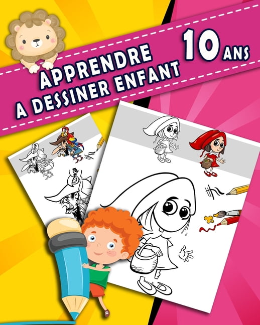 Apprendre A Dessiner Enfant 10 Ans Livre Enfant Cahier De Dessin Grand Format 40 Pages Jeux Anniversaire Et Cadeau Fille 10 Ans Paperback Walmart Com