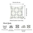 thumbnail image 4 of Geometric Grey Squares Square 18" x 18" Throw Pillow Cover Set Of 2, 4 of 4