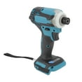 thumbnail image 1 of Lithium Ion Brushless Impact Driver, Double Bearing Portable Impact Drill Kit ABS 3 Electrical Display Modes  For Woodworking Construction, 1 of 8