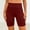 Wine, variant on BRGZLK Women Yoga Shorts Solid Color Elastic Waist Workout Biker Shorts with Cargo Pockets Scrunch High Waisted Gym Shorts