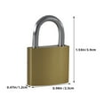 thumbnail image 2 of 4 Pcs Brass Padlock Suitcase Mini Small Locks with Keys Keepsake for Locker Drawer, 2 of 6