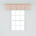 thumbnail image 2 of Ambesonne Abstract Window Valance, Botanical Spots Pattern, 54" X 12", Rose Khaki and Black, 2 of 3