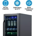 thumbnail image 2 of Restored Newair NBC096BS00-RB 15" Built-in Beverage Fridge, 96 Cans, Black (Refurbished), 2 of 7