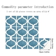thumbnail image 2 of 10 Sheet Peel and Stick Tile for Kitchen Backsplash Arabesque Stick on Tiles Self Adhesive Backsplash Tile Peel and Stick Waterproof Tile Sticker for Bathroom Shower Camper 6"x6" Blue, 2 of 3