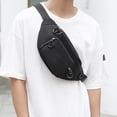 thumbnail image 2 of Fanny Pack Large Capacity Simple Oxford Crossbody Backpack Waist Bag for Man, 2 of 10